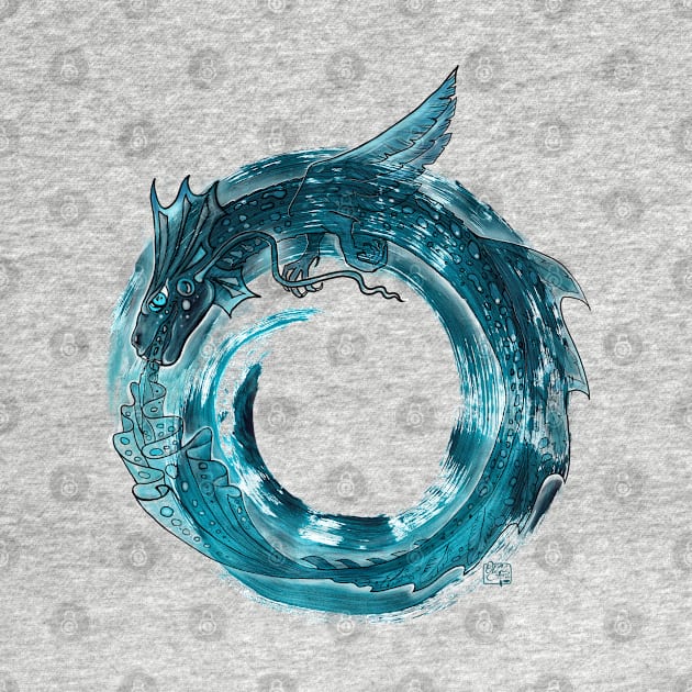 Dragon Ouroboros by Olga Gera Art